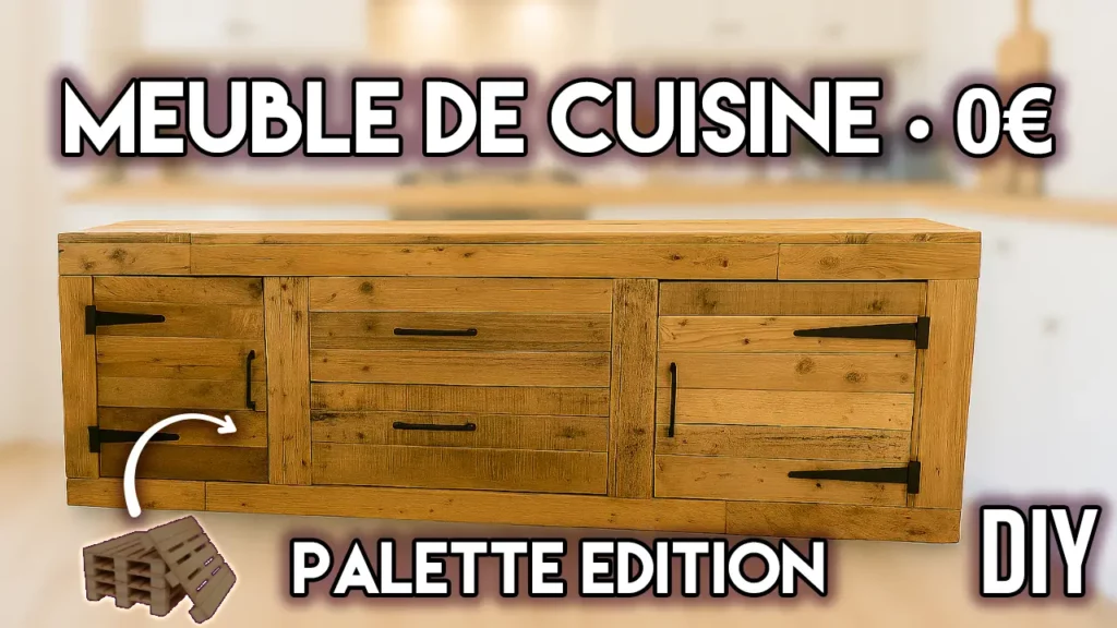 Meuble de cuisine en palette