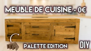 Meuble de cuisine en palette